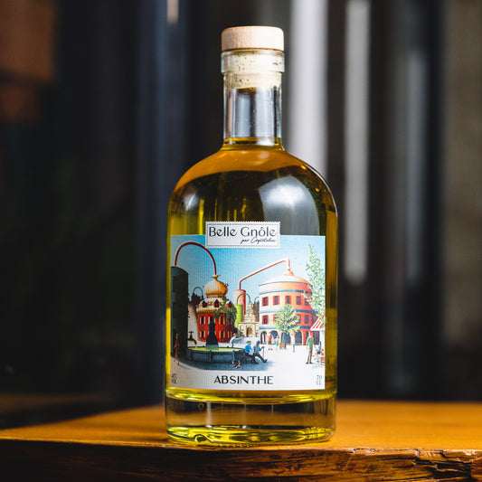Absinthe de Pontarlier bouteille Belle Gnôle par Côquetelers recette traditionnelle d'avant la prohibition