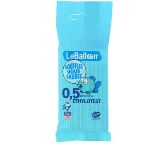 Ethylotest 0,5g/l de sang à la norme NF 1 pièce